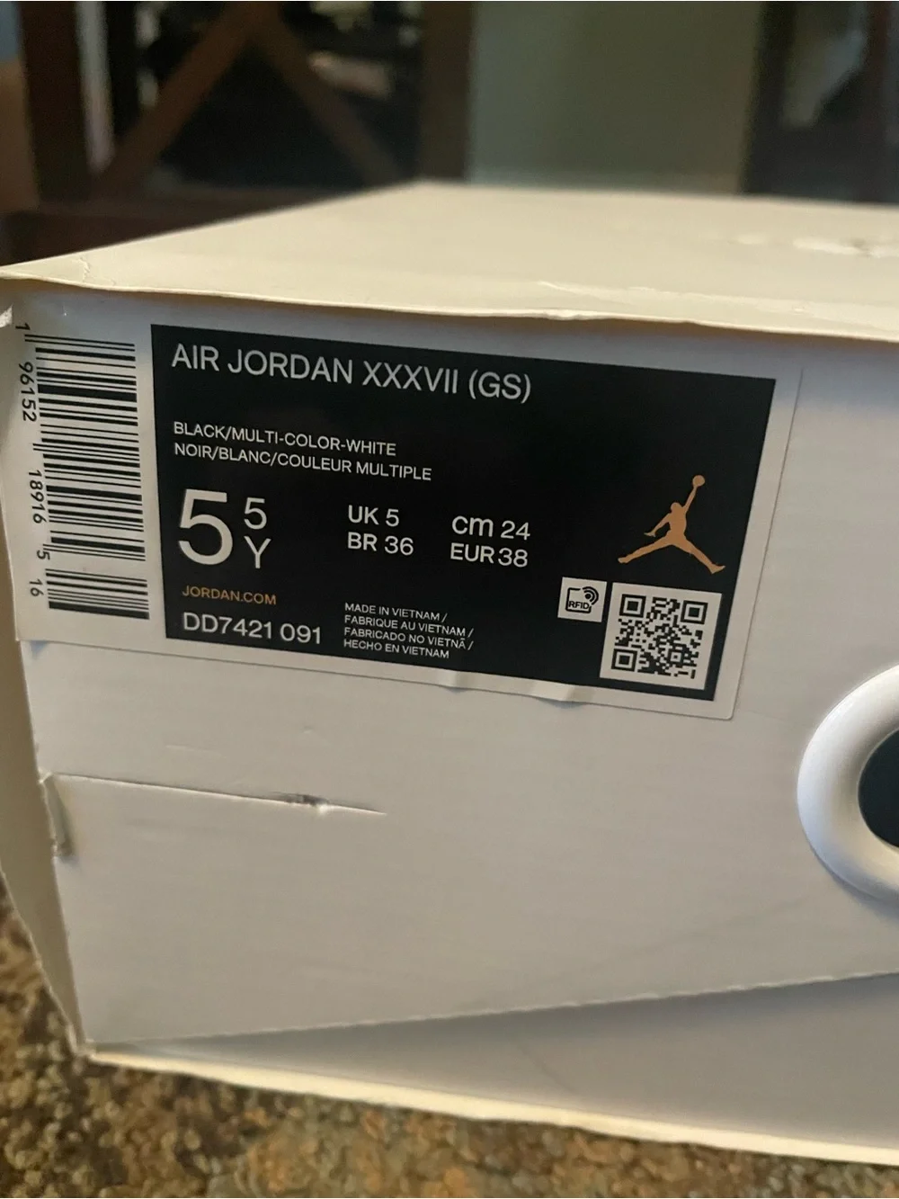 Youth Black Athletic Sneakers - Brand Unspecified